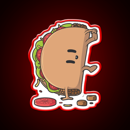 Fast Food Lovers Capoeira Taco Fast Food Led Neon Sign For Burger Place Rgb Color - Shineneon