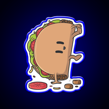 Fast Food Lovers Capoeira Taco Fast Food Led Neon Sign For Burger Place Rgb Color - Shineneon
