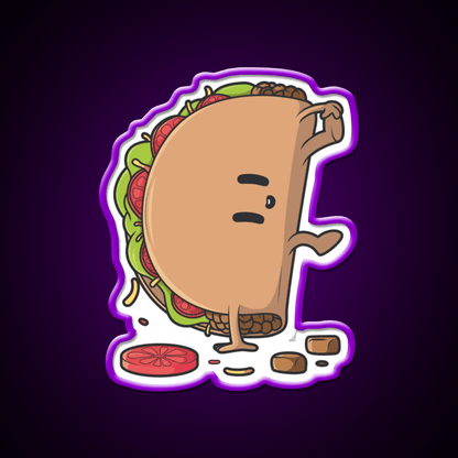 Fast Food Lovers Capoeira Taco Fast Food Led Neon Sign For Burger Place Rgb Color - Shineneon