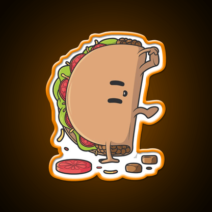 Fast Food Lovers Capoeira Taco Fast Food Led Neon Sign For Burger Place Rgb Color - Shineneon