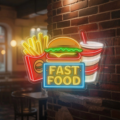 Fast Food Restaurant Wall Decor LED Neon Sign - 01 Original Product Image