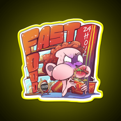 Fast Food Snack Food Led Neon Sign Rgb Color - Shineneon