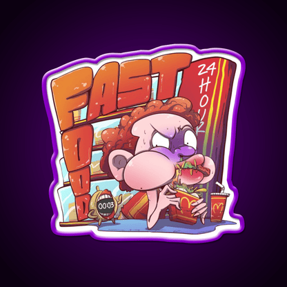 Fast Food Snack Food Led Neon Sign Rgb Color - Shineneon