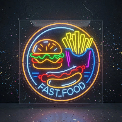 Fast Food Wall Decor LED Neon Sign - 01 Original Product Image