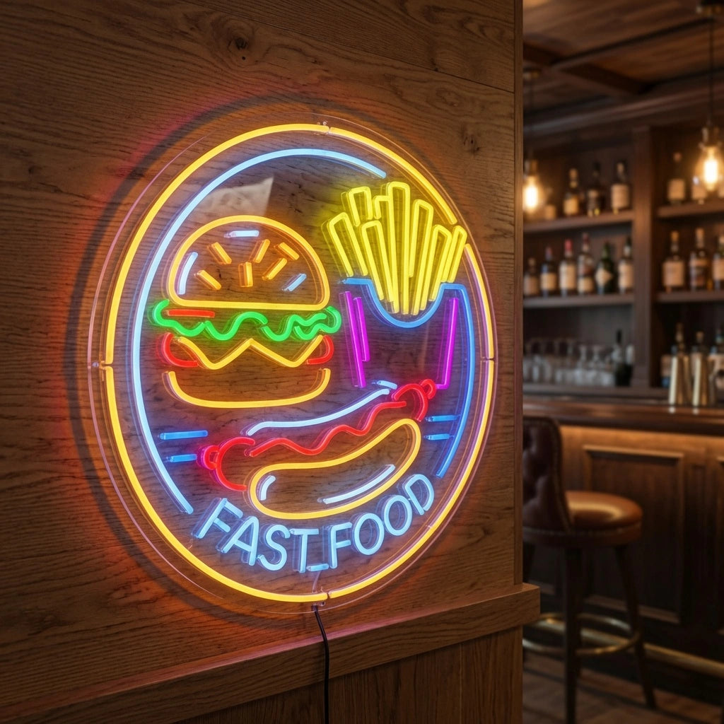 Fast Food Wall Decor LED Neon Sign - 02 High-Converting Product Image