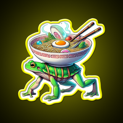 Fast Frog Ramen Fast Food Led Neon Sign For Burger Place Rgb Color - Shineneon