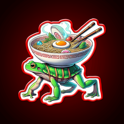 Fast Frog Ramen Fast Food Led Neon Sign For Burger Place Rgb Color - Shineneon
