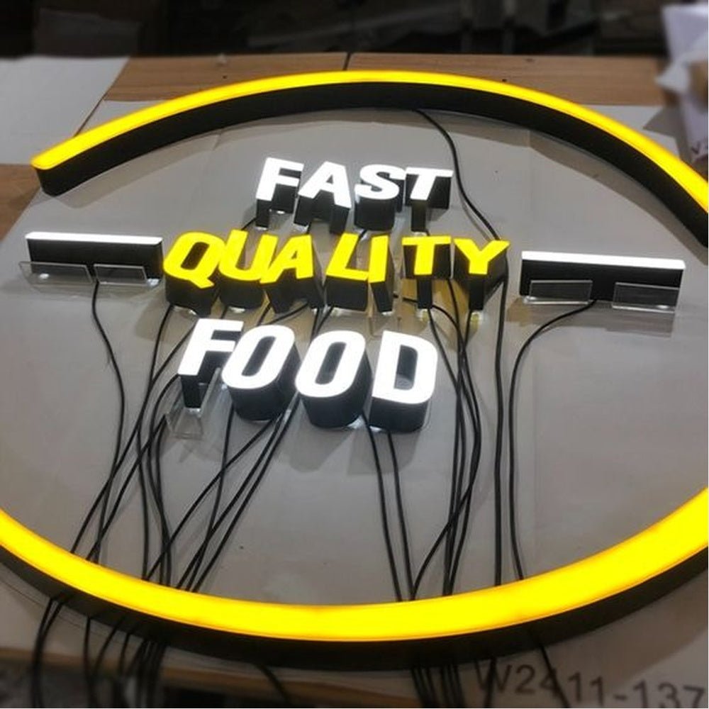 Fast Quality Food 3D Frontlit Channel Letters Led Light Sign - Shineneon
