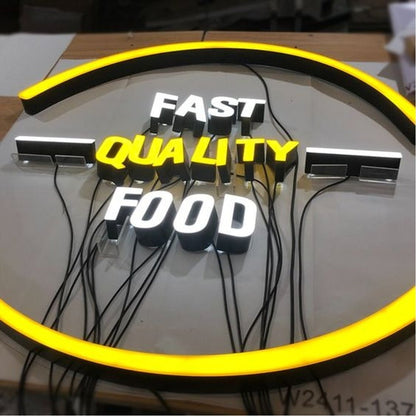 Fast Quality Food 3D Frontlit Channel Letters Led Light Sign - Shineneon