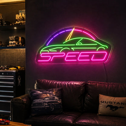 Fast Speed Car Neon Sign LED Neon Sign real lifestyle scene