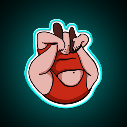 Fat Contortionist Yoga Teacher Yoga Instructor Yoga Led Neon Sign Rgb Color