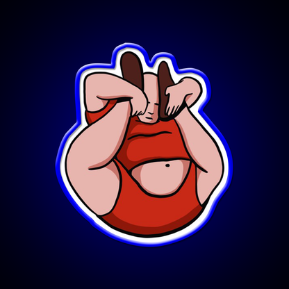 Fat Contortionist Yoga Teacher Yoga Instructor Yoga Led Neon Sign Rgb Color