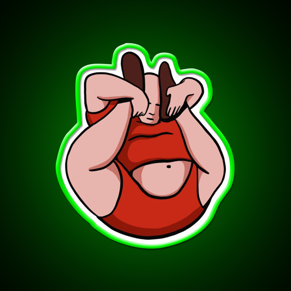 Fat Contortionist Yoga Teacher Yoga Instructor Yoga Led Neon Sign Rgb Color