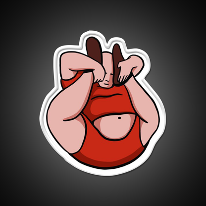 Fat Contortionist Yoga Teacher Yoga Instructor Yoga Led Neon Sign Rgb Color