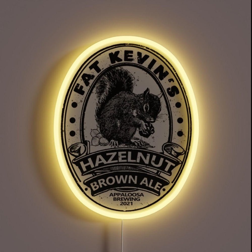 Fat Kevinshazelnut Brown Ale Rgb Led Neon Sign - Shineneon