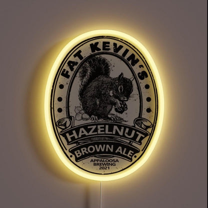 Fat Kevinshazelnut Brown Ale Rgb Led Neon Sign - Shineneon