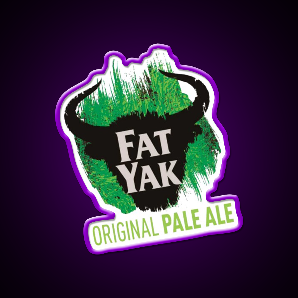 Fat Yak Logo Beer Bar Decor Led Neon Sign Rgb Color - LED neon sign view 9