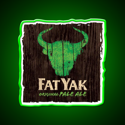 Fat Yak Logo Beer Bar Decor Led Neon Sign Wall Art Rgb Color - LED neon sign view 8