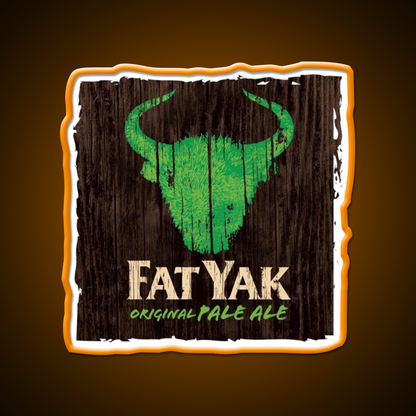 Fat Yak Logo Beer Bar Decor Led Neon Sign Wall Art Rgb Color - LED neon sign view 6