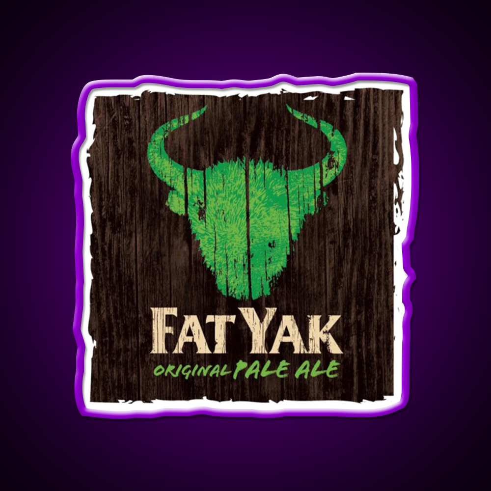 Fat Yak Logo Beer Bar Decor Led Neon Sign Wall Art Rgb Color - LED neon sign view 9