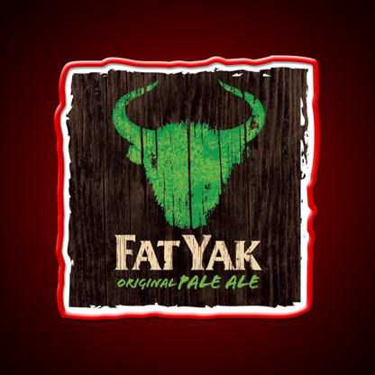 Fat Yak Logo Beer Bar Decor Led Neon Sign Wall Art Rgb Color - LED neon sign view 10