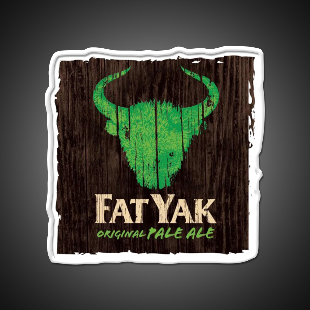 Fat Yak Logo Beer Bar Decor Led Neon Sign Wall Art Rgb Color - LED neon sign view 11