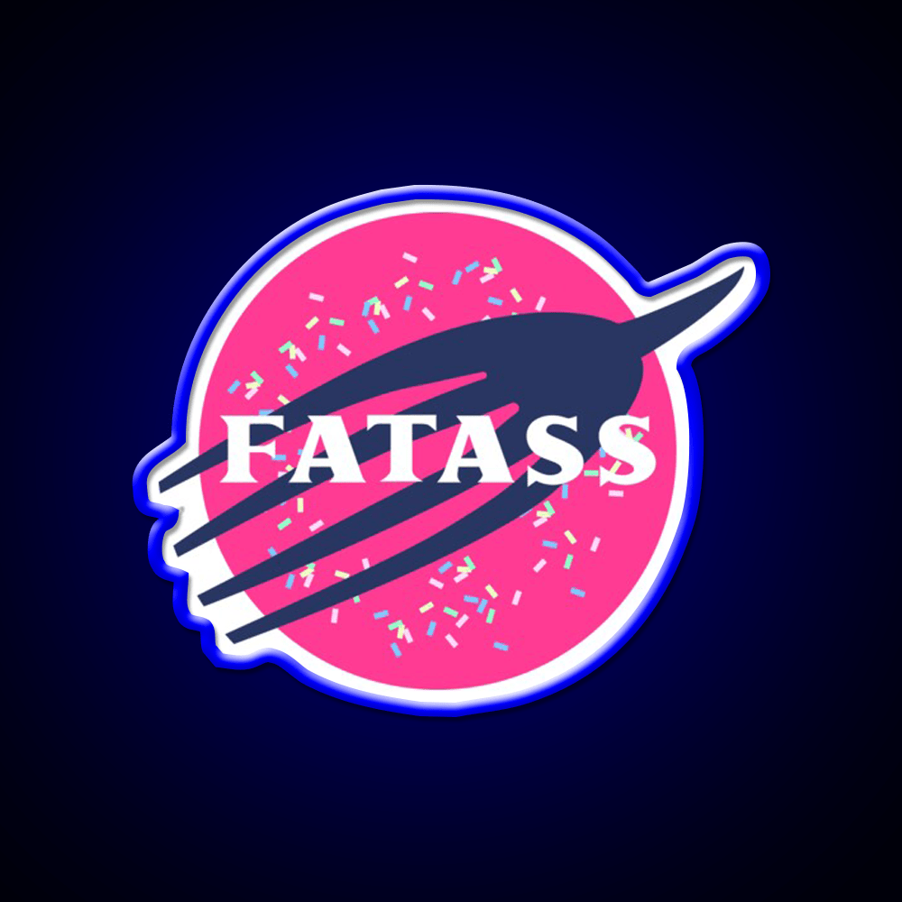 Fatass Snack Food Led Neon Sign Rgb Color - Shineneon