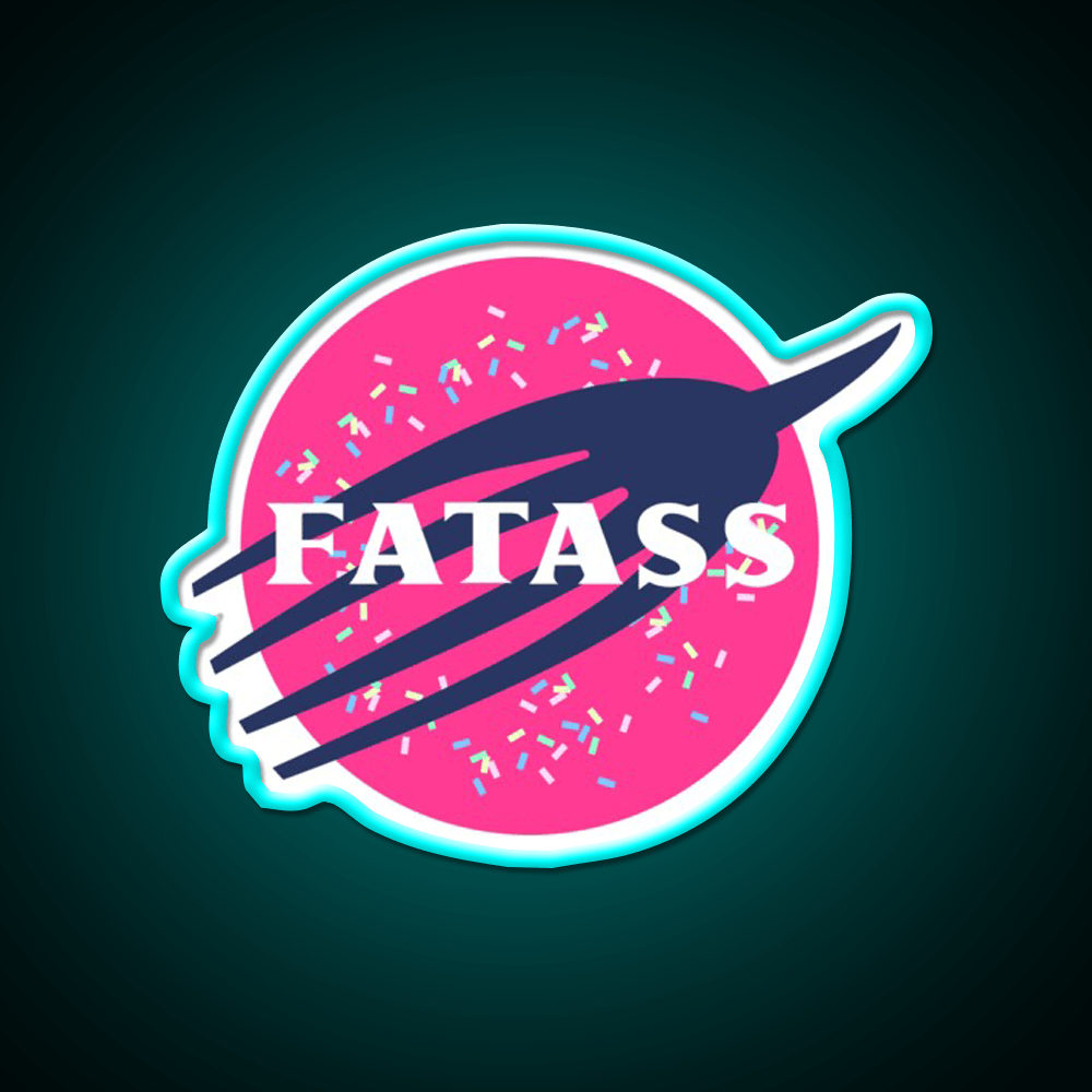 Fatass Snack Food Led Neon Sign Rgb Color - Shineneon