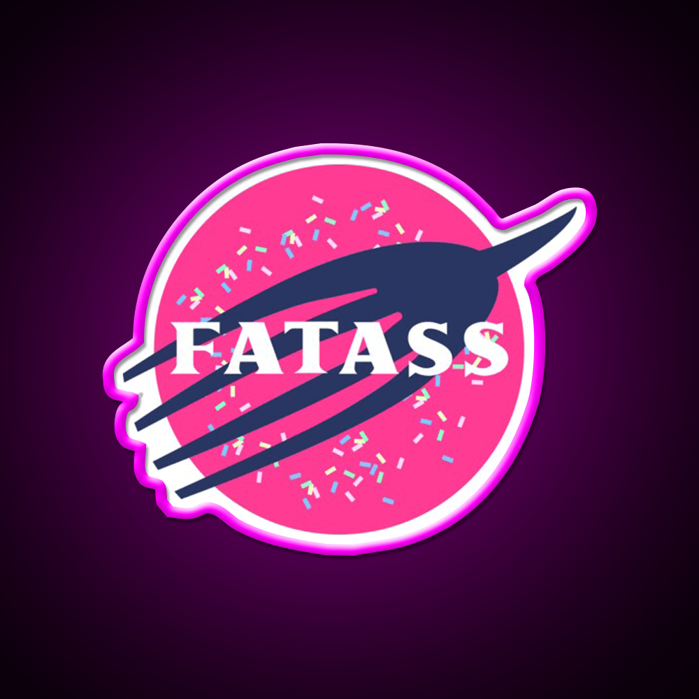 Fatass Snack Food Led Neon Sign Rgb Color - Shineneon