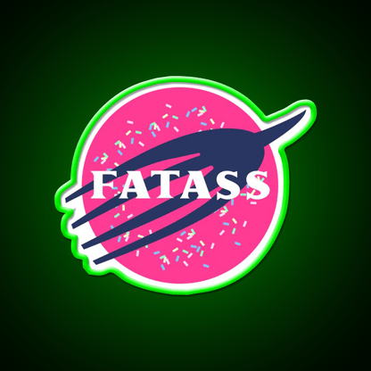 Fatass Snack Food Led Neon Sign Rgb Color - Shineneon