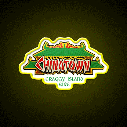 Father Ted Chinatown Craggy Island Asian Cultural Led Neon Sign Wall Art Rgb Color - Custom LED neon sign front view