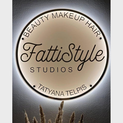 Fattistyle Studios Acrylic Business Logo Sign - Shineneon