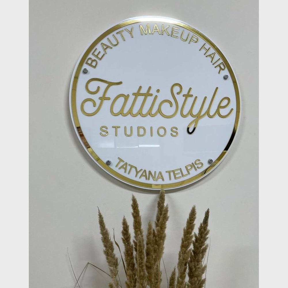 Fattistyle Studios Acrylic Business Logo Sign - Shineneon