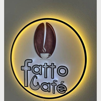 Fatto Cafe Acrylic Business Logo Sign - Shineneon