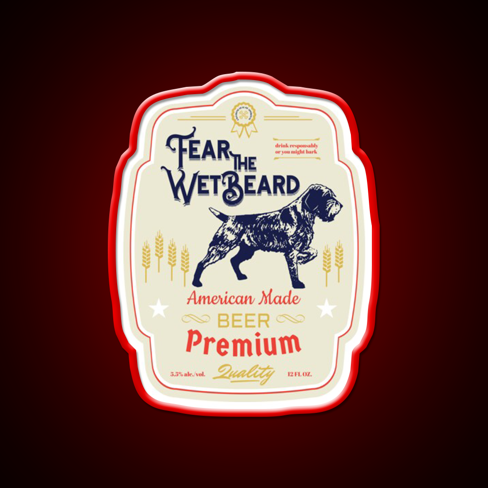Fear The Wet Beer Bar Decor Led Neon Sign Rgb Color
