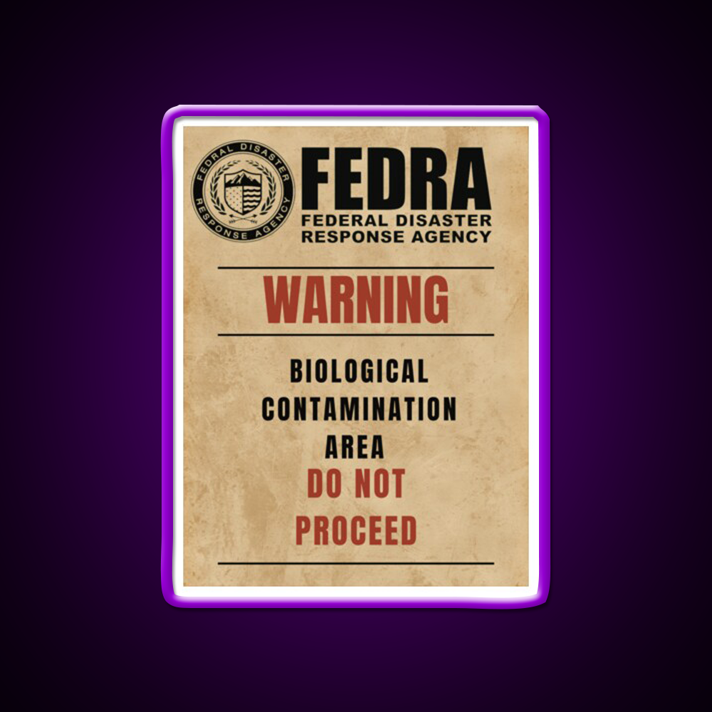 Fedra Tlou Biological Contamination Area Whiskey Drink Bar Led Neon Sign Rgb Color