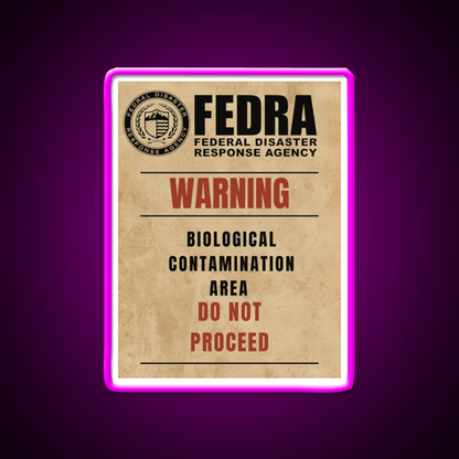 Fedra Tlou Biological Contamination Area Whiskey Drink Bar Led Neon Sign Rgb Color - Shineneon