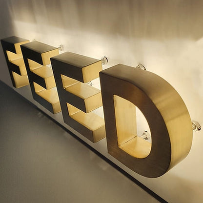 Feed 3D Backlit Channel Letters Led Light Sign - Shineneon