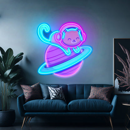 Feeline Astronaut Chilling Led Neon Sign Light Custom Led Signs - Shineneon