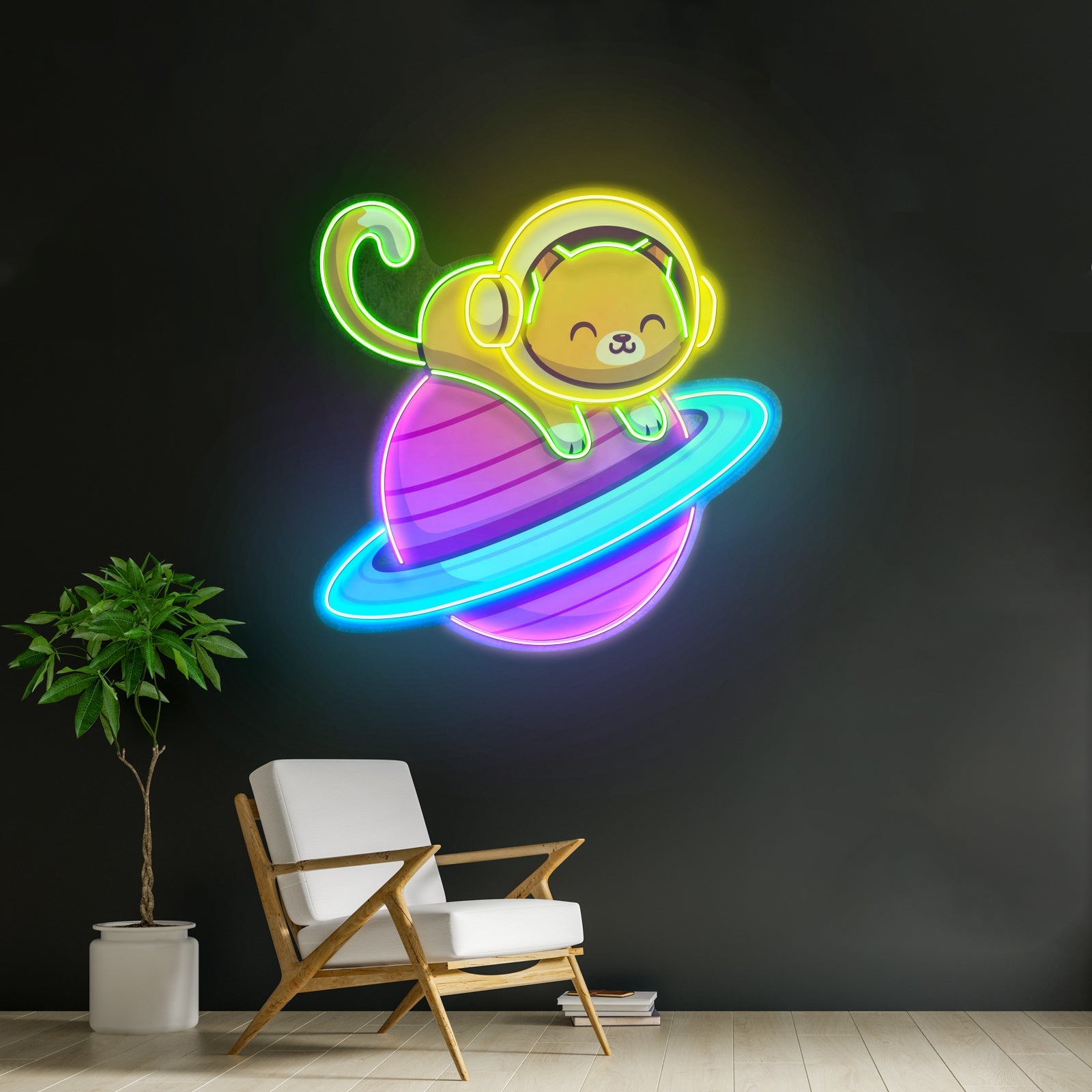 Feeline Astronaut Chilling Led Neon Sign Light Custom Led Signs - Shineneon