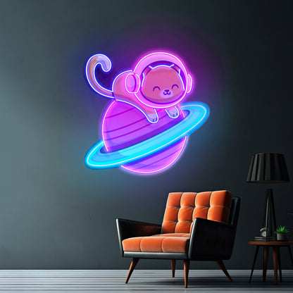 Feeline Astronaut Chilling Led Neon Sign Light Custom Led Signs