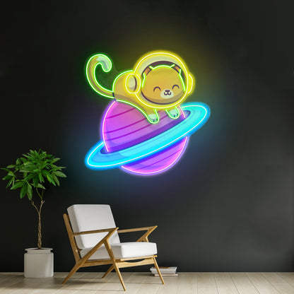 Feeline Astronaut Chilling Led Neon Sign Light Custom Led Signs