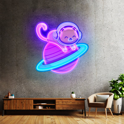 Feeline Astronaut Chilling Led Neon Sign Light Custom Led Signs