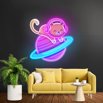 Feeline Astronaut Chilling Led Neon Sign Light Custom Led Signs