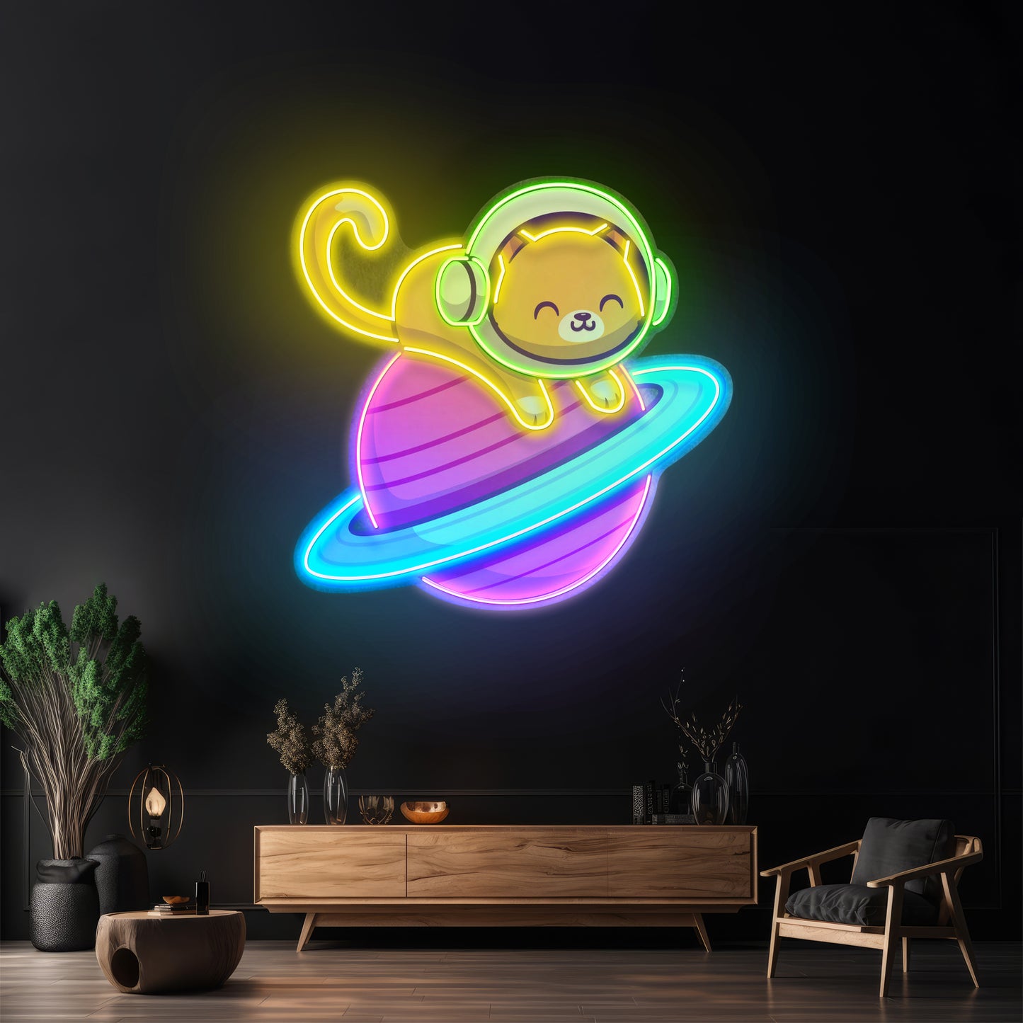 Feeline Astronaut Chilling Led Neon Sign Light Custom Led Signs