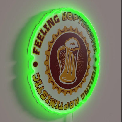 Feeling Hoptimistic Yellow Rgb Led Neon Sign - Shineneon