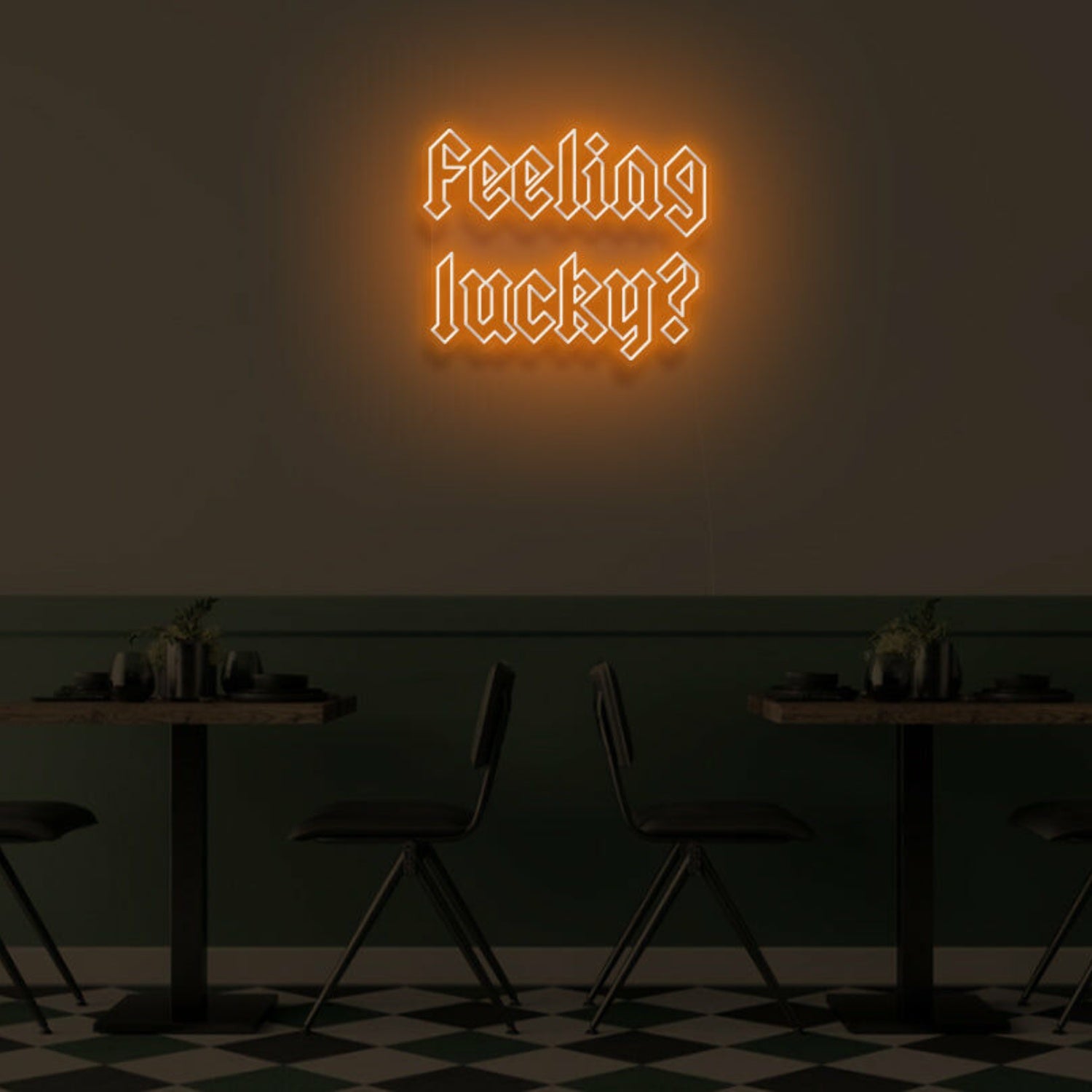 Feeling Lucky Led Neon Sign Bedroom Wall Art | Shineneon