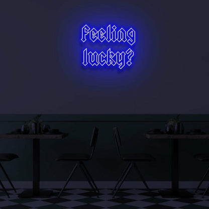 Feeling Lucky Led Neon Sign Bedroom Wall Art - Shineneon