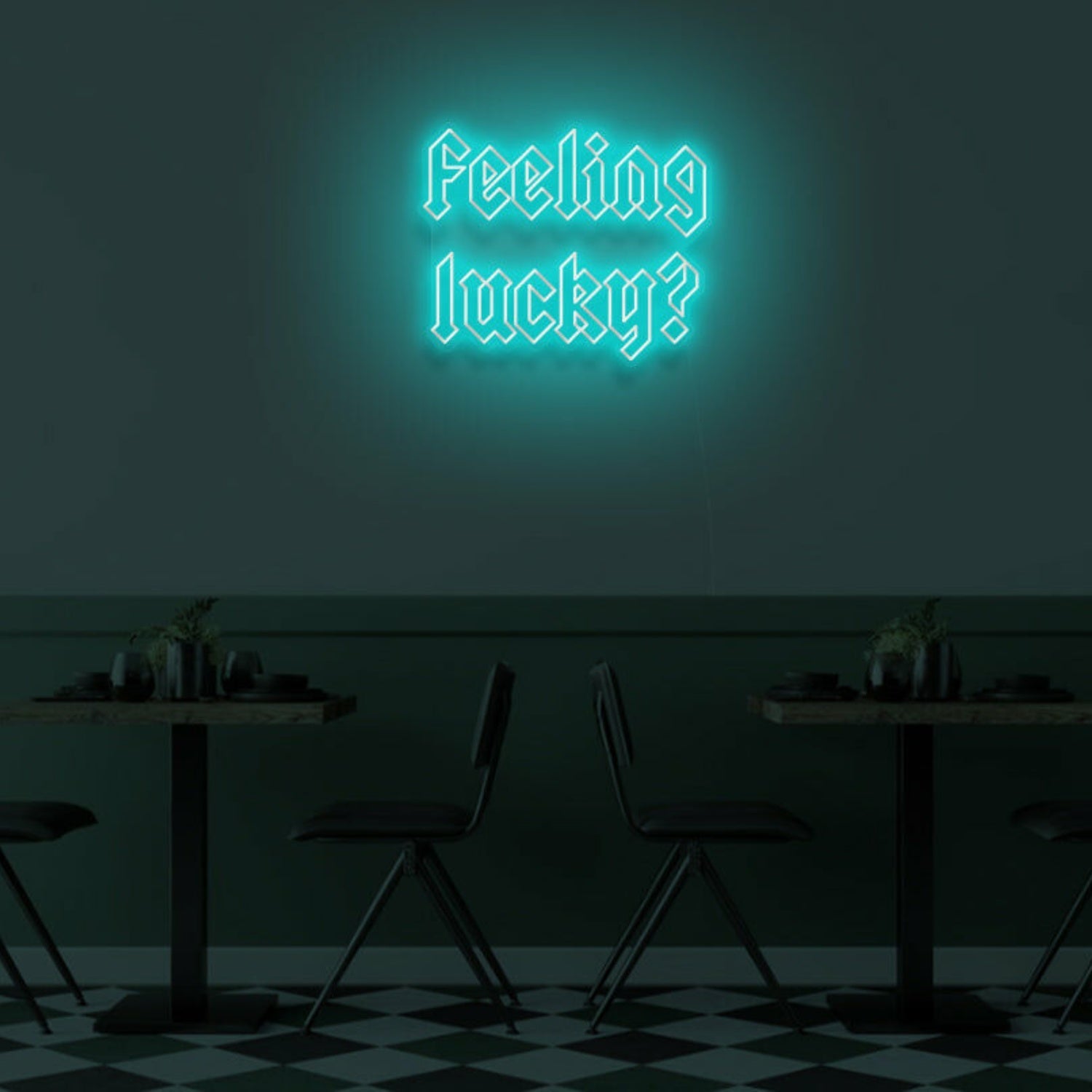 Feeling Lucky Led Neon Sign Bedroom Wall Art - Shineneon