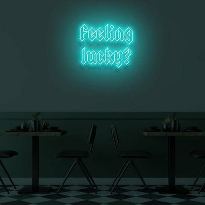 Feeling Lucky Led Neon Sign Bedroom Wall Art - Shineneon